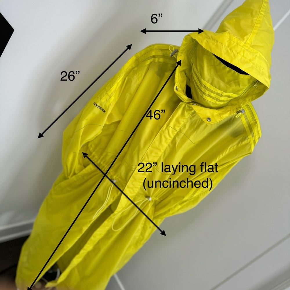 Adidas x Ivy Park x Peloton Yellow Long Wind Jacket (small | new with t… - Picture 12 of 12